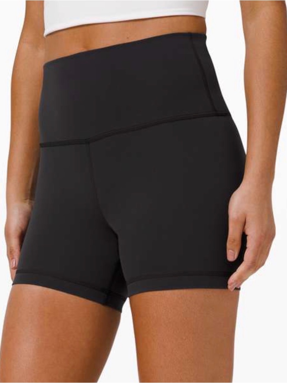Lululemon Wunder Train High Rise Short 4" Black Size 6